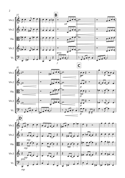 Burnie's Ragtime for String Quartet image number null
