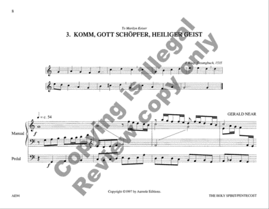 Choraleworks III Eight Chorale Preludes Organ scores gallery preview page 7