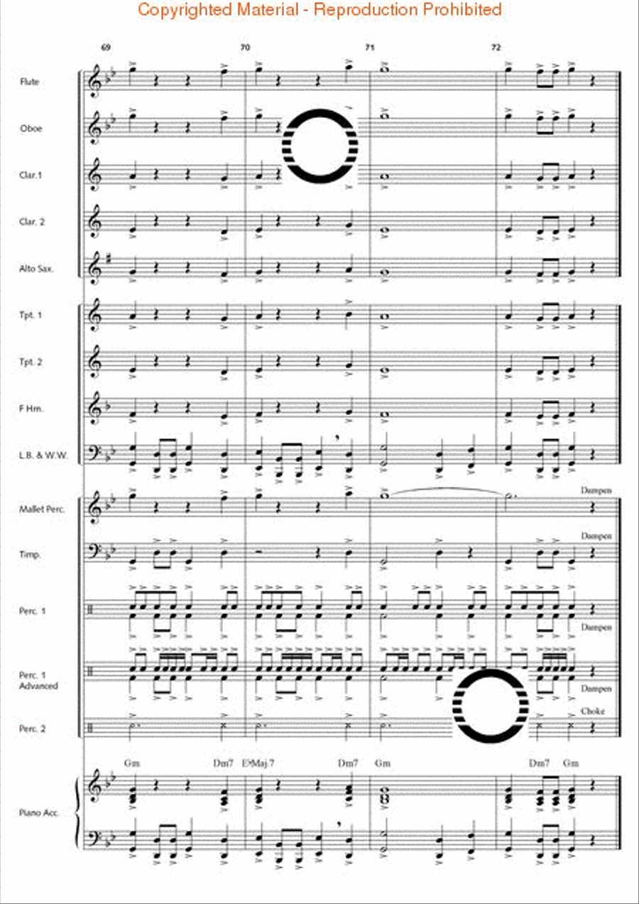 Thunderbolt Peak (Concert March) Concert Band scores gallery preview page 19