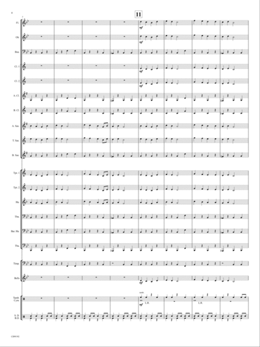 Cherry Lake March Cherry Lake March Concert Band scores gallery preview page 4