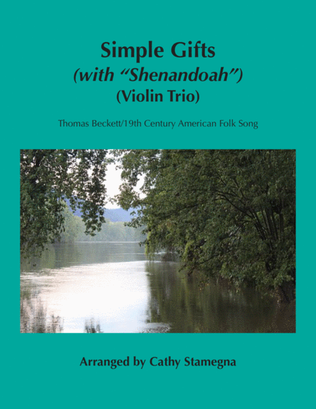 Book cover for Simple Gifts (with "Shenandoah") (Violin Trio-Three Violins)
