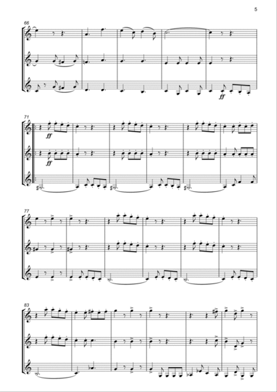 The Liberty Bell for Trumpet Trio Trumpet Trio scores gallery preview page 5