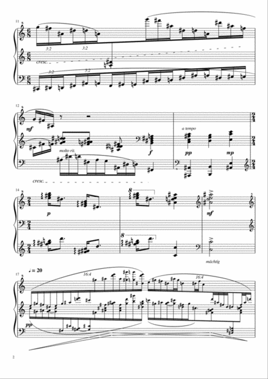 Nocturnus Aeternalis Piano Solo scores gallery preview page 2