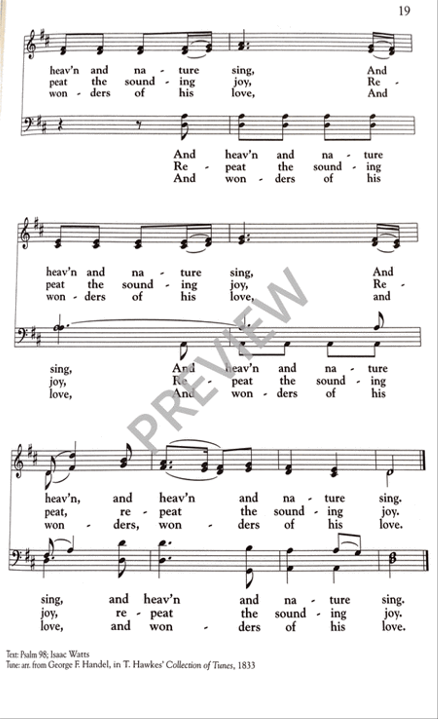 A Cappella Carols for Sidewalk Carolers 4-Part scores gallery preview page 20