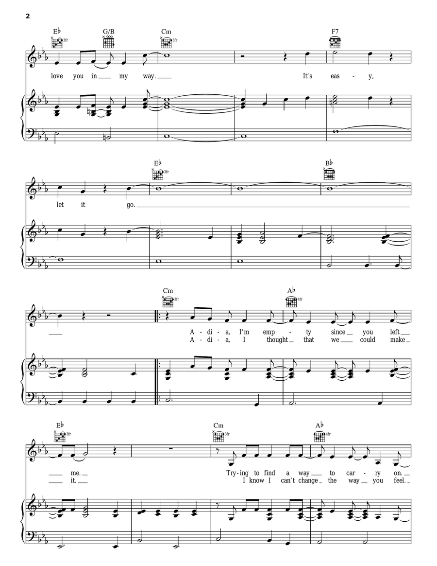 Adia Acoustic Guitar scores gallery preview page 2