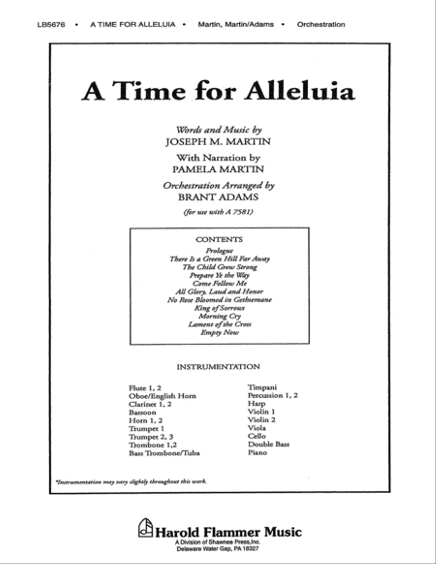 A Time for Alleluia Choir scores gallery preview page 1
