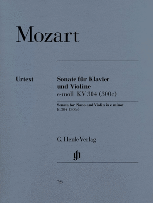 Book cover for Mozart - Violin Sonata E Minor K 304