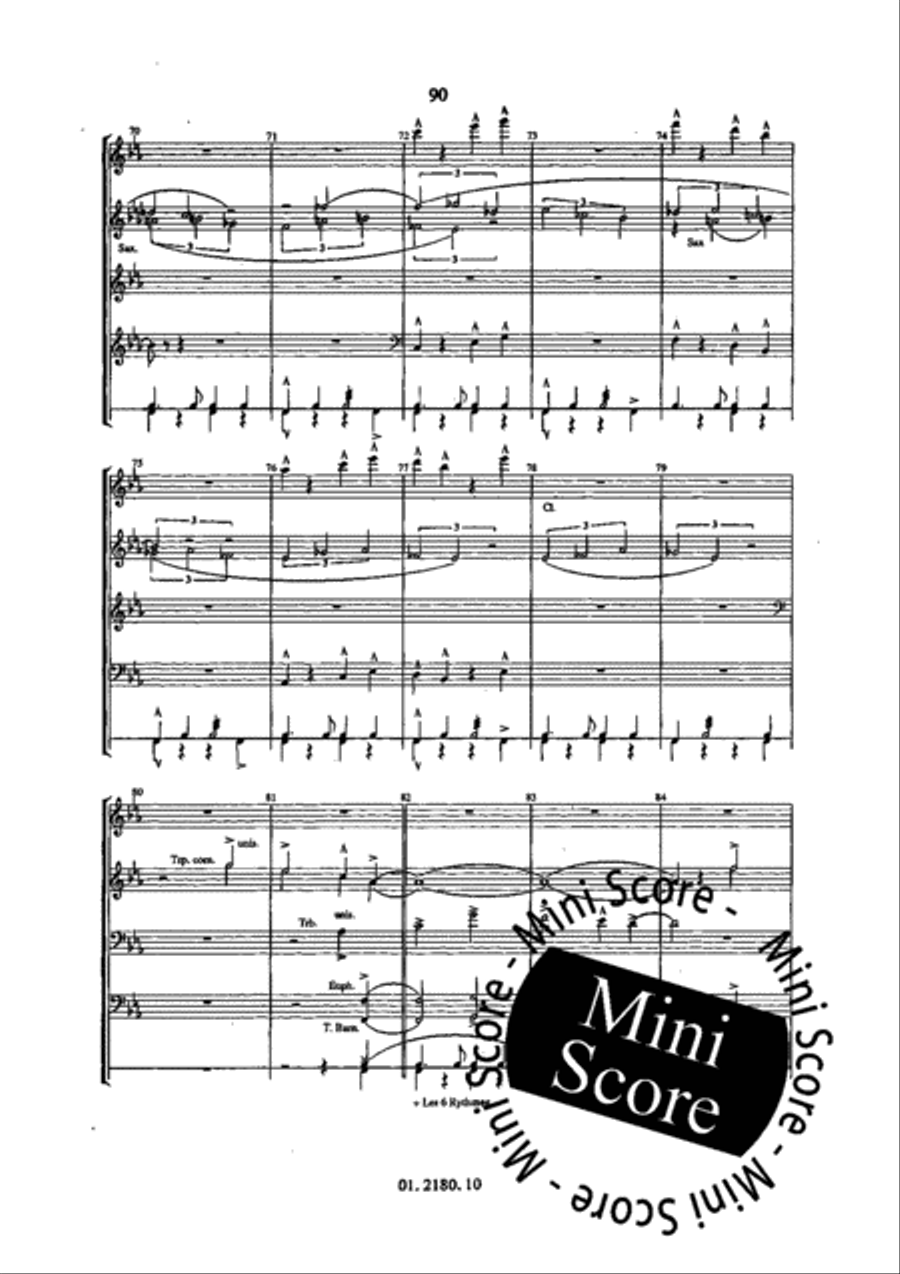 Brazilian Suite Concert Band scores gallery preview page 96