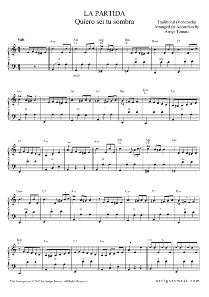 La Partida (Traditional Waltz from Venezuela, Solo Accordion) image number null