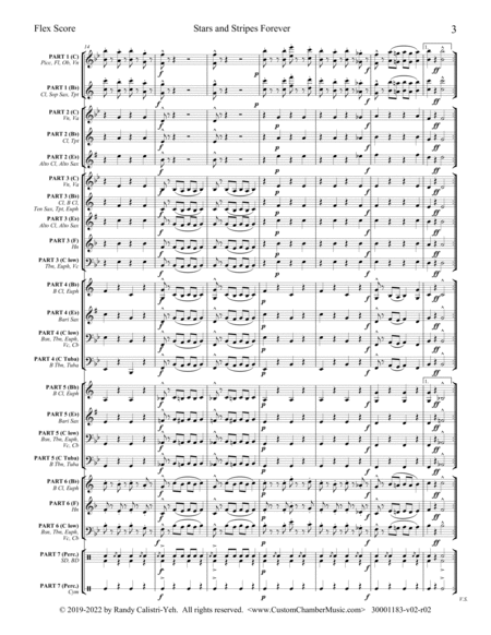 Sousa Stars and Stripes Forever (Flexible Orchestra) image number null