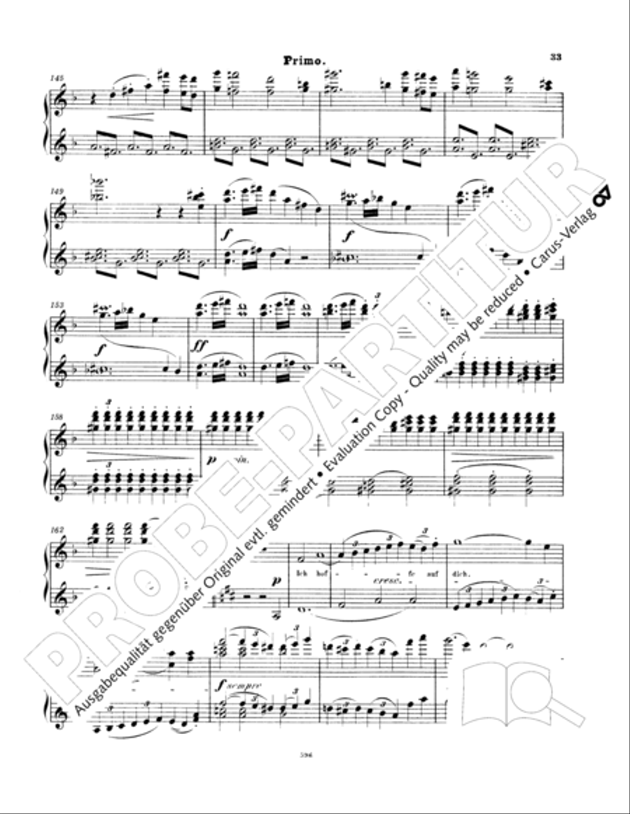 Ein Deutsches Requiem (German Requiem) Piano Duet scores gallery preview page 42