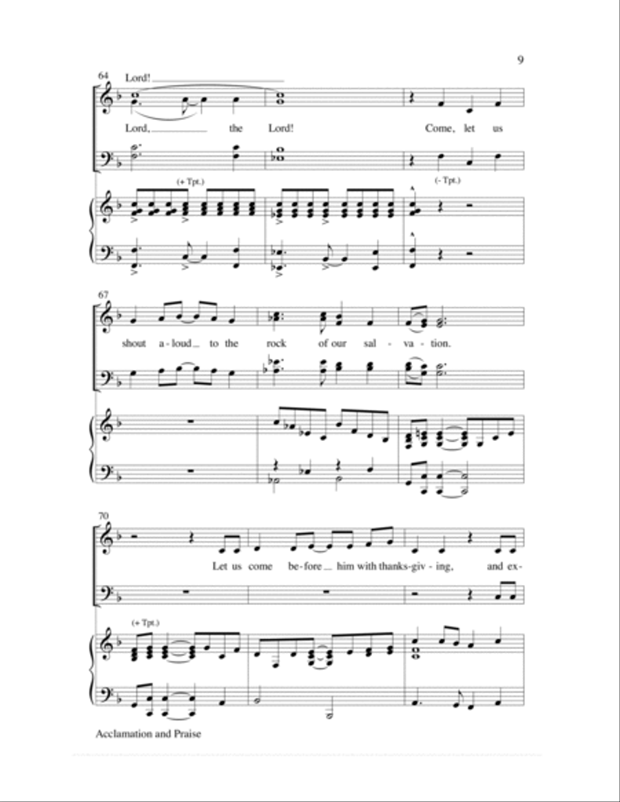 Acclamation and Praise Choir scores gallery preview page 9