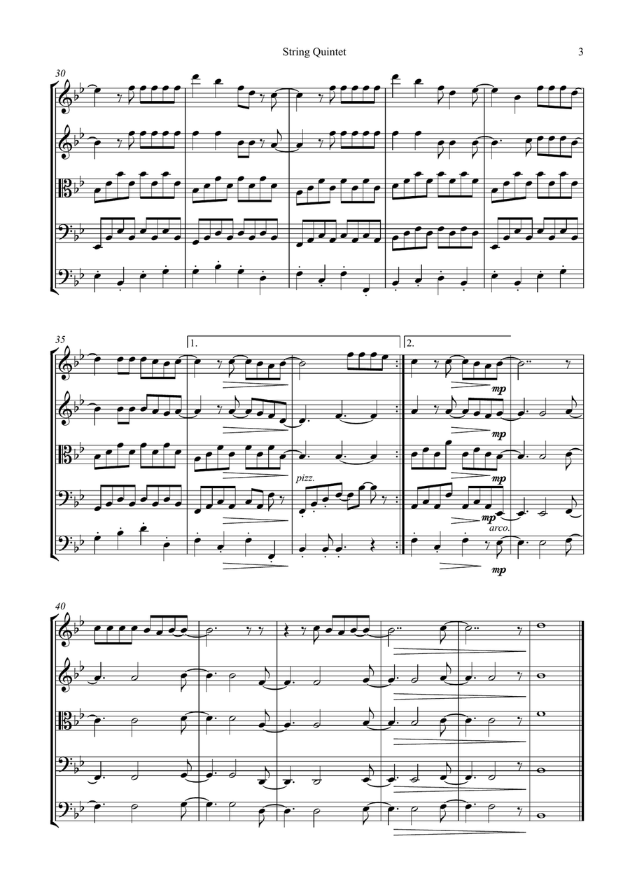 Stardust String Quartet scores gallery preview page 3