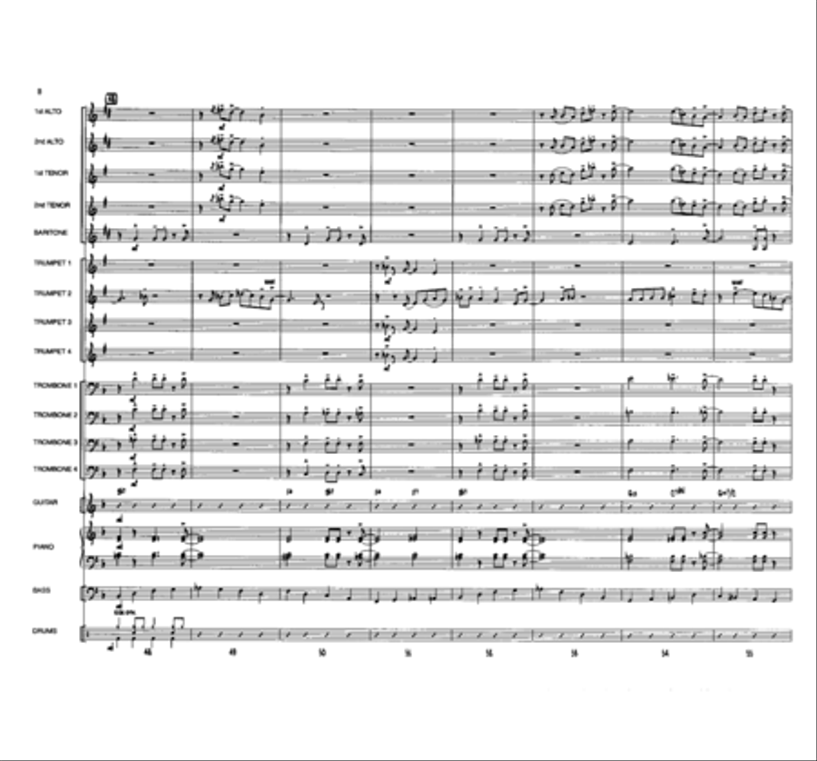 Blues for Buster Blues for Buster Jazz Ensemble scores gallery preview page 8