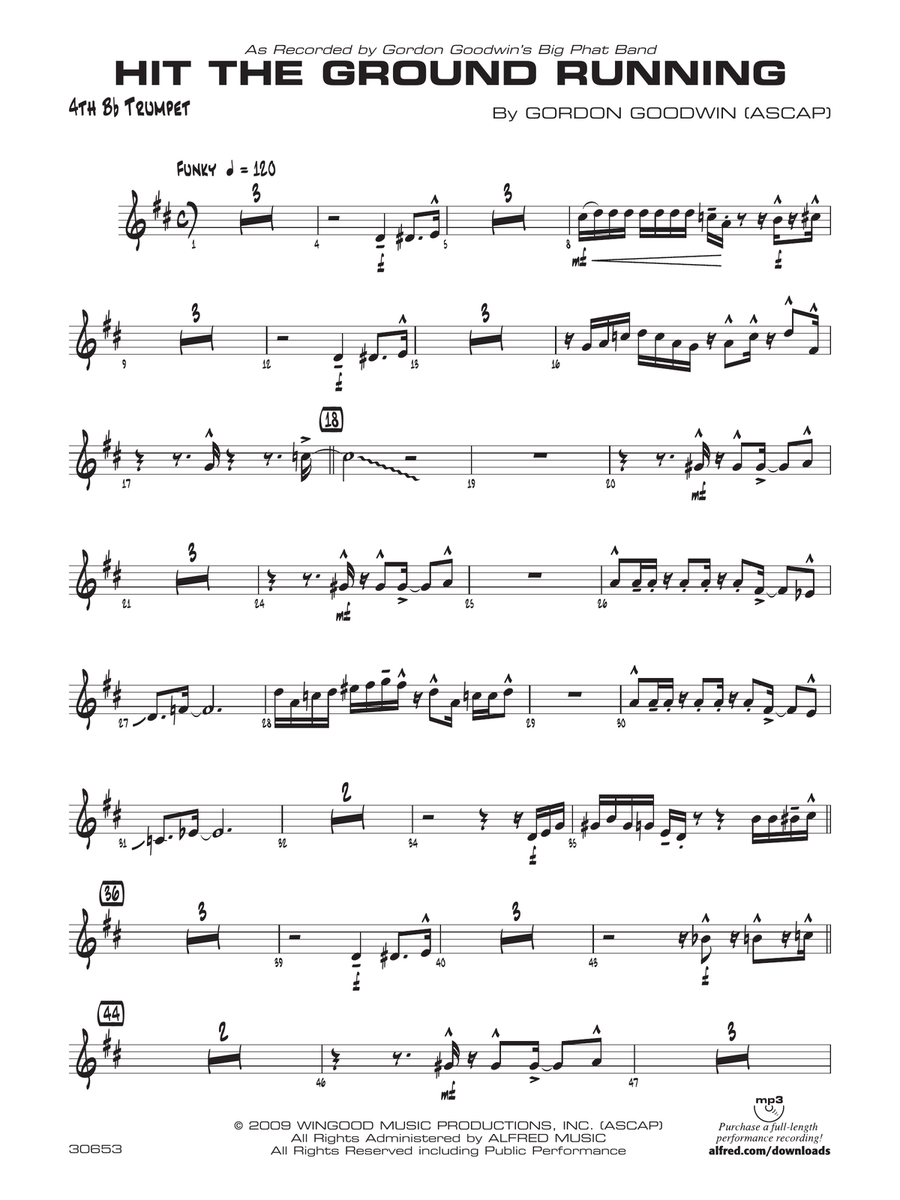 Hit the Ground Running: 4th B-flat Trumpet