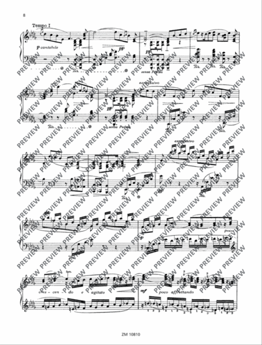 Sonata romantica Piano Solo scores gallery preview page 9