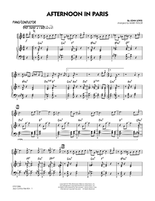 Jazz Combo Pak #34 (Modern Jazz Quartet) - Piano/Conductor Score