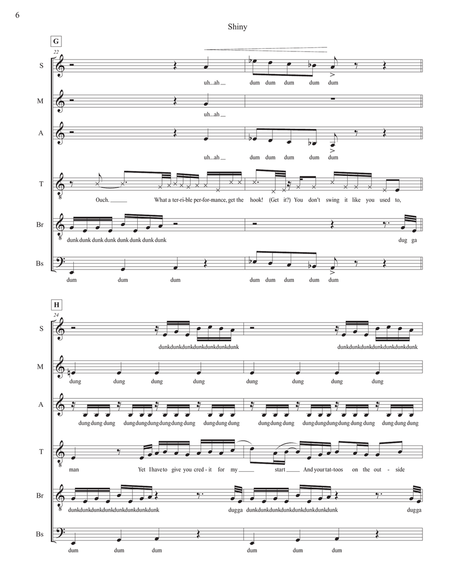 Shiny Shiny Divisi scores gallery preview page 6