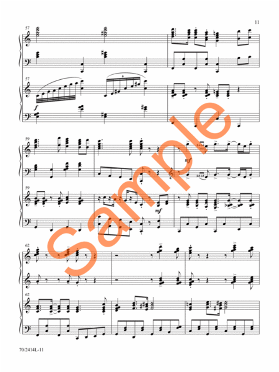 Camp Meeting Jubilee Piano Duet scores gallery preview page 10