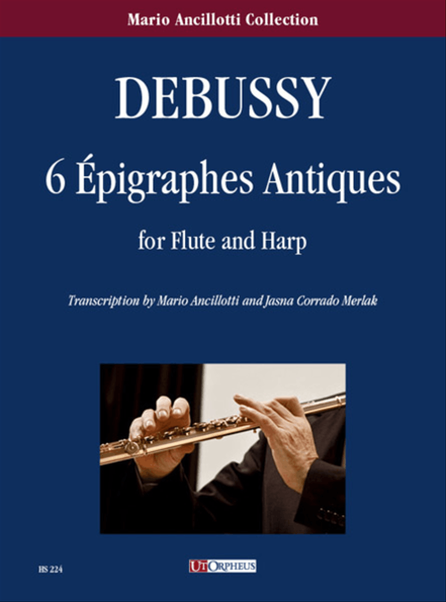 6 Épigraphes Antiques for Flute and Harp Flute scores gallery preview page 1