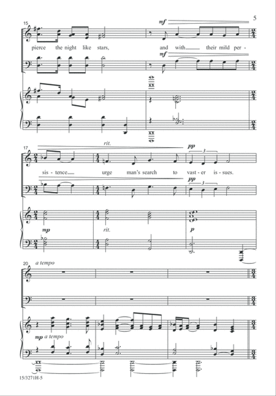 The Choir Invisible 4-Part scores gallery preview page 5