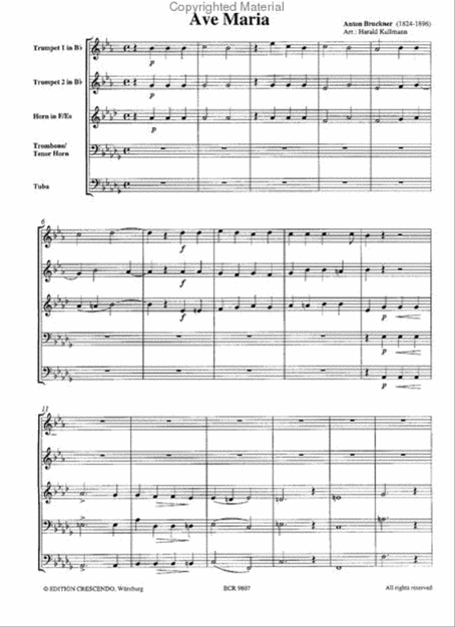 Ave Maria Euphonium scores gallery preview page 2