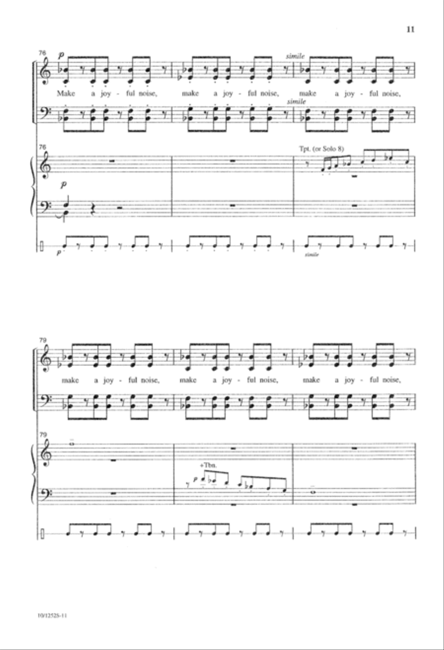 Psalm 100 4-Part scores gallery preview page 12