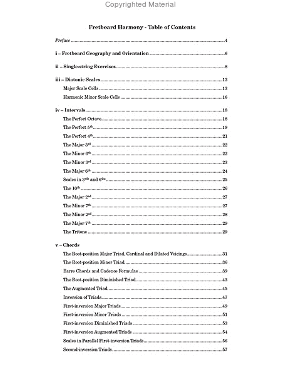 Fretboard Harmony (Common practice Harmony on the guitar) Classical Guitar scores gallery preview page 2
