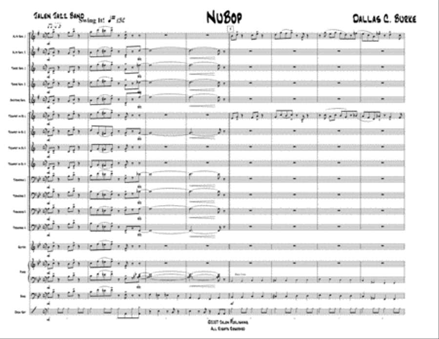 NuBop Jazz Ensemble scores gallery preview page 2