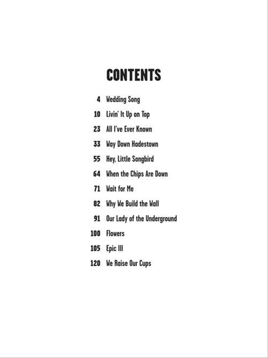 Hadestown Piano, Vocal, Guitar scores gallery preview page 3