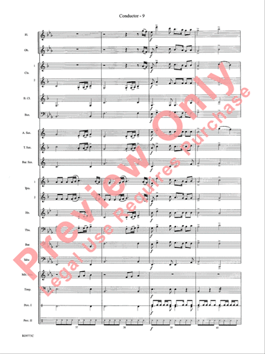 Eine Kleine Christmas Concert Band scores gallery preview page 11