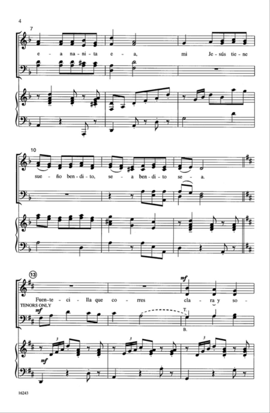 A La Nanita Nana A La Nanita Nana 4-Part scores gallery preview page 15