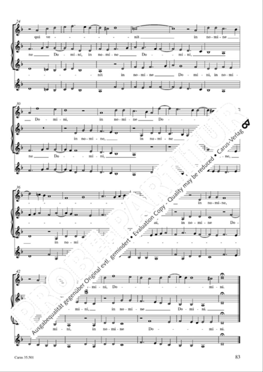 Palestrina: Masses and individual movements Score scores gallery preview page 98
