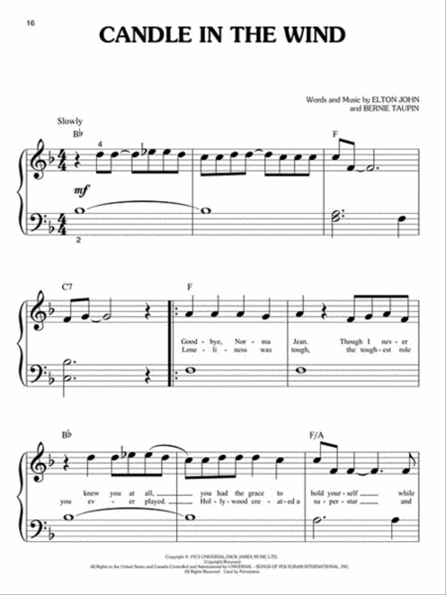Elton John – Greatest Hits, 2nd Edition Easy Piano scores gallery preview page 3
