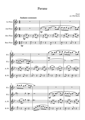 Pavane - Flute Quartet