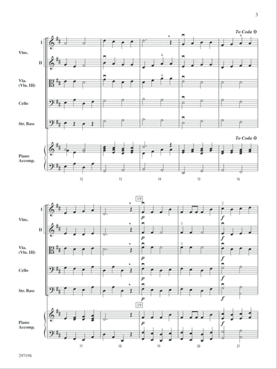 Miniature Symphony: Score String Orchestra scores gallery preview page 3