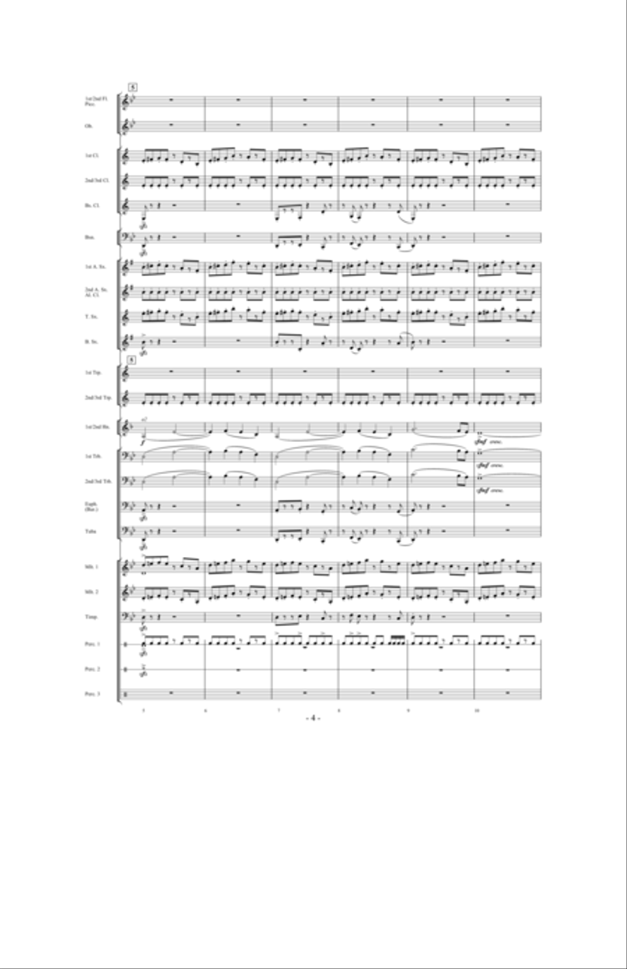 Toward the North Star Toward the North Star Concert Band scores gallery preview page 3