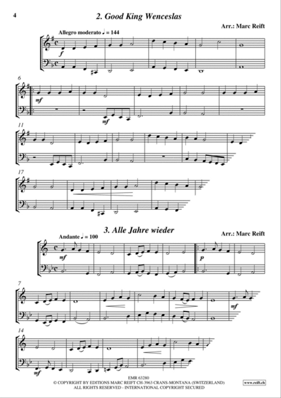 35 Easy Christmas Duets Cornet scores gallery preview page 4
