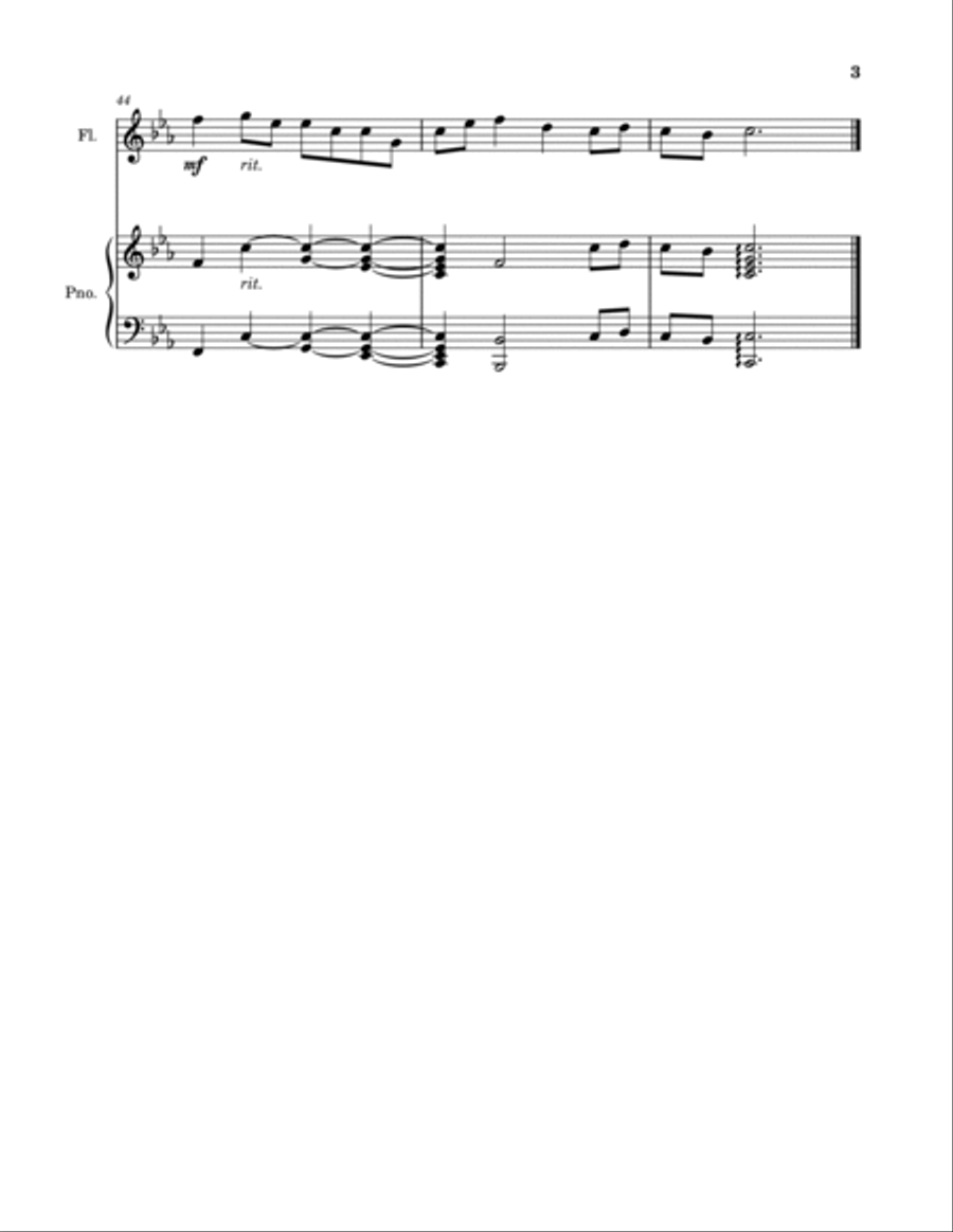 O Come, O Come Emmanuel Flute Solo scores gallery preview page 3