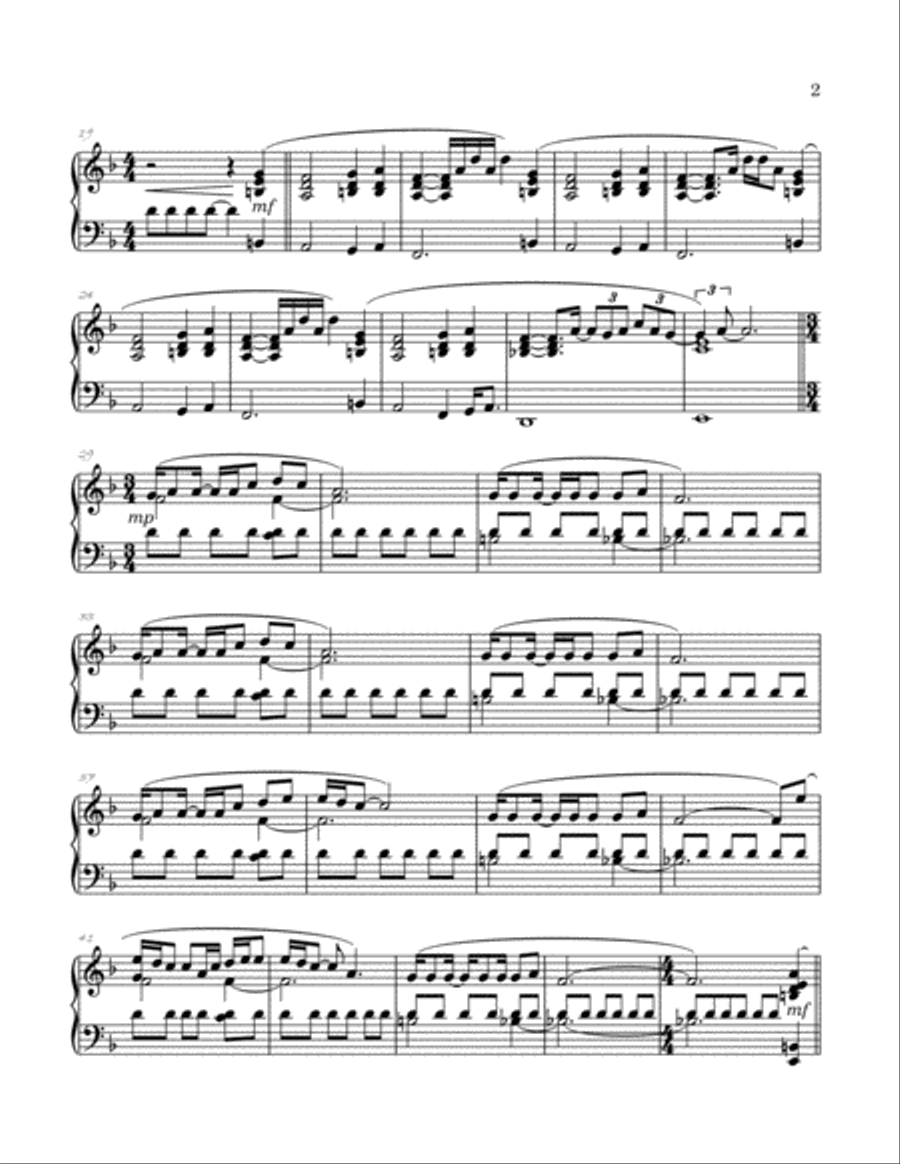 Hollow Talk Piano Solo scores gallery preview page 3