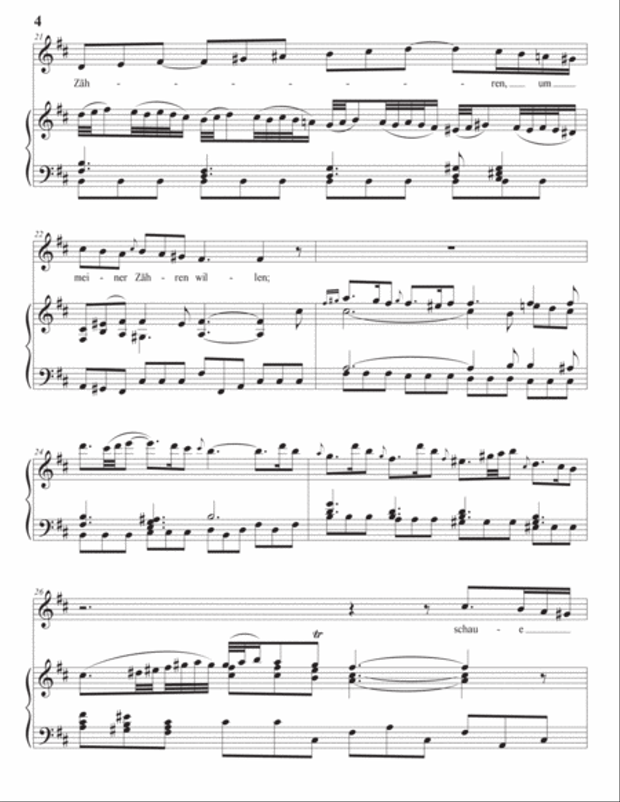BACH: Erbarme dich, BWV 244 (transposed to B minor) Piano, Vocal scores gallery preview page 5