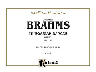 Book cover for Hungarian Dances, Volume 1