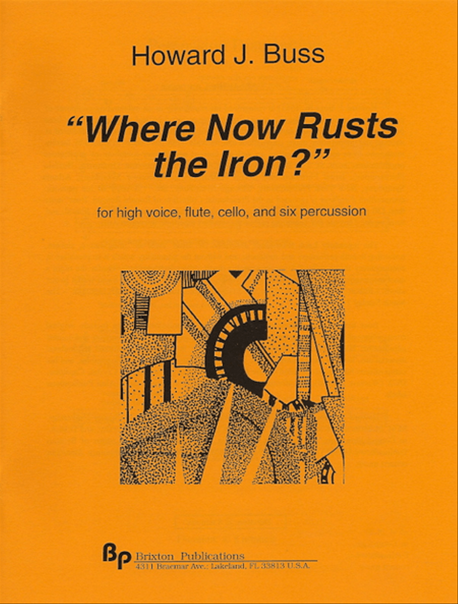 Where Now Rusts the Iron? Flute scores gallery preview page 1
