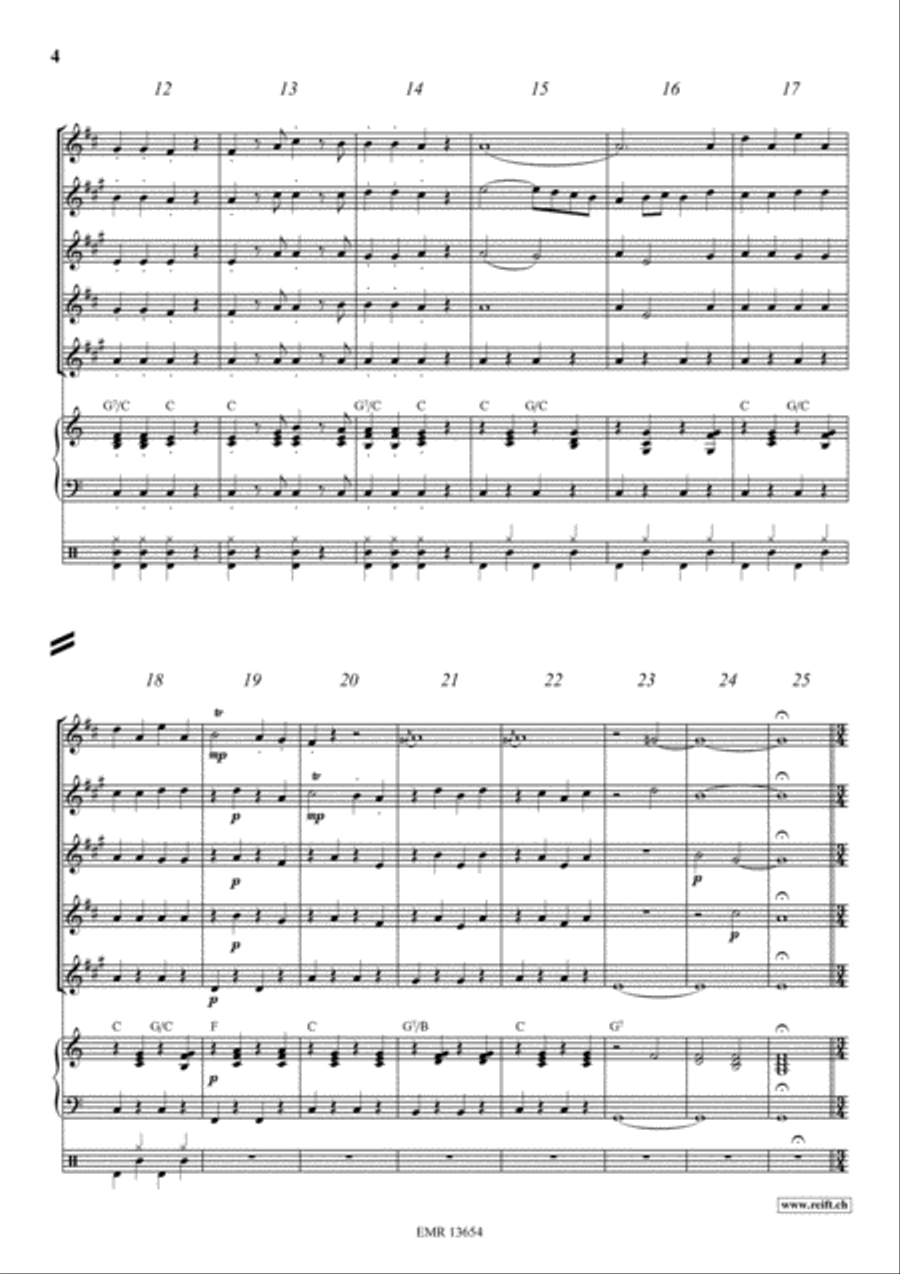 Emperor Waltz Emperor Waltz Saxophone Quintet scores gallery preview page 4