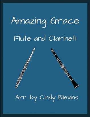 Book cover for Amazing Grace, for Flute and Clarinet