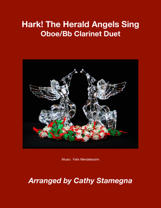 Book cover for Hark! The Herald Angels Sing (Oboe/Bb Clarinet Duet)