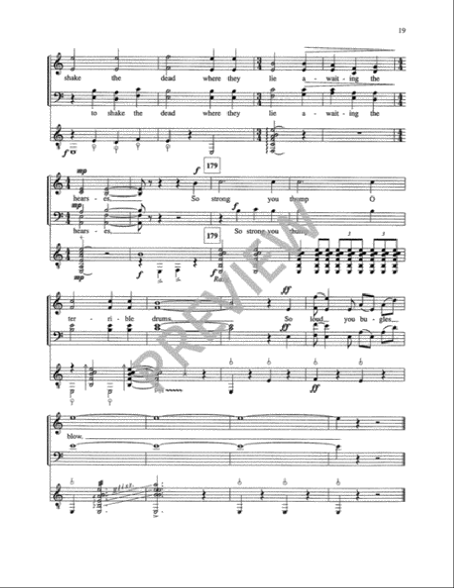A Procession Winding Around Me (Vocal Score) 4-Part scores gallery preview page 21