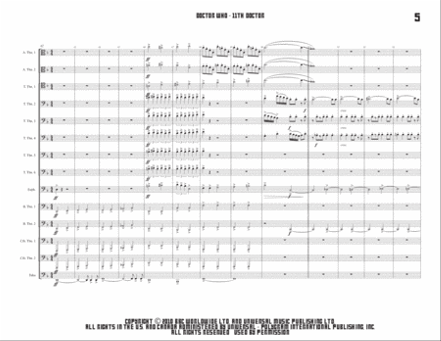I Am The Doctor Large Ensemble scores gallery preview page 5