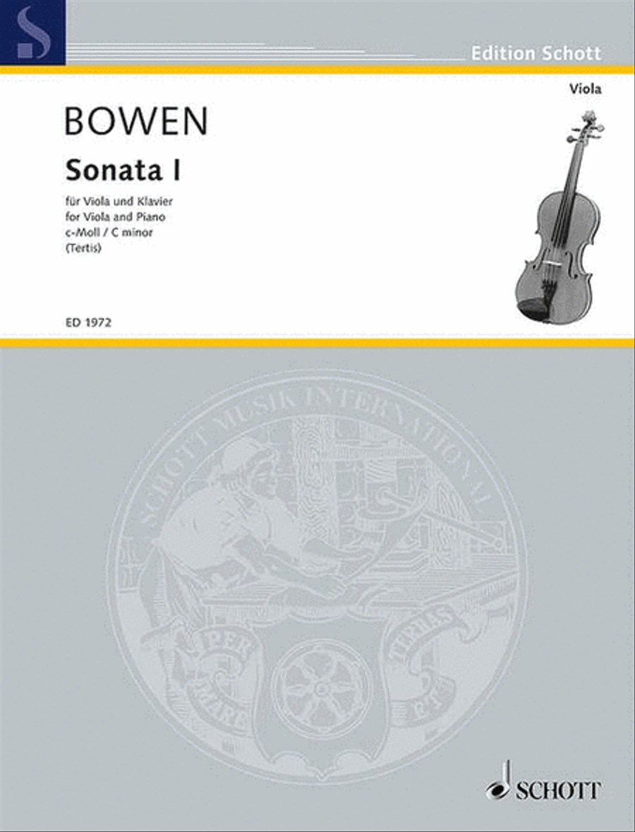 Sonata No. 1 C Minor Sonata No. 1 C Minor Piano Accompaniment scores gallery preview page 1