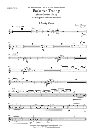 Carson Cooman Enchanted Tracings (Piano Concerto No. 2) (2008) for solo piano and wind ensemble, eng